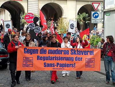 Demo für Sans-Papiers