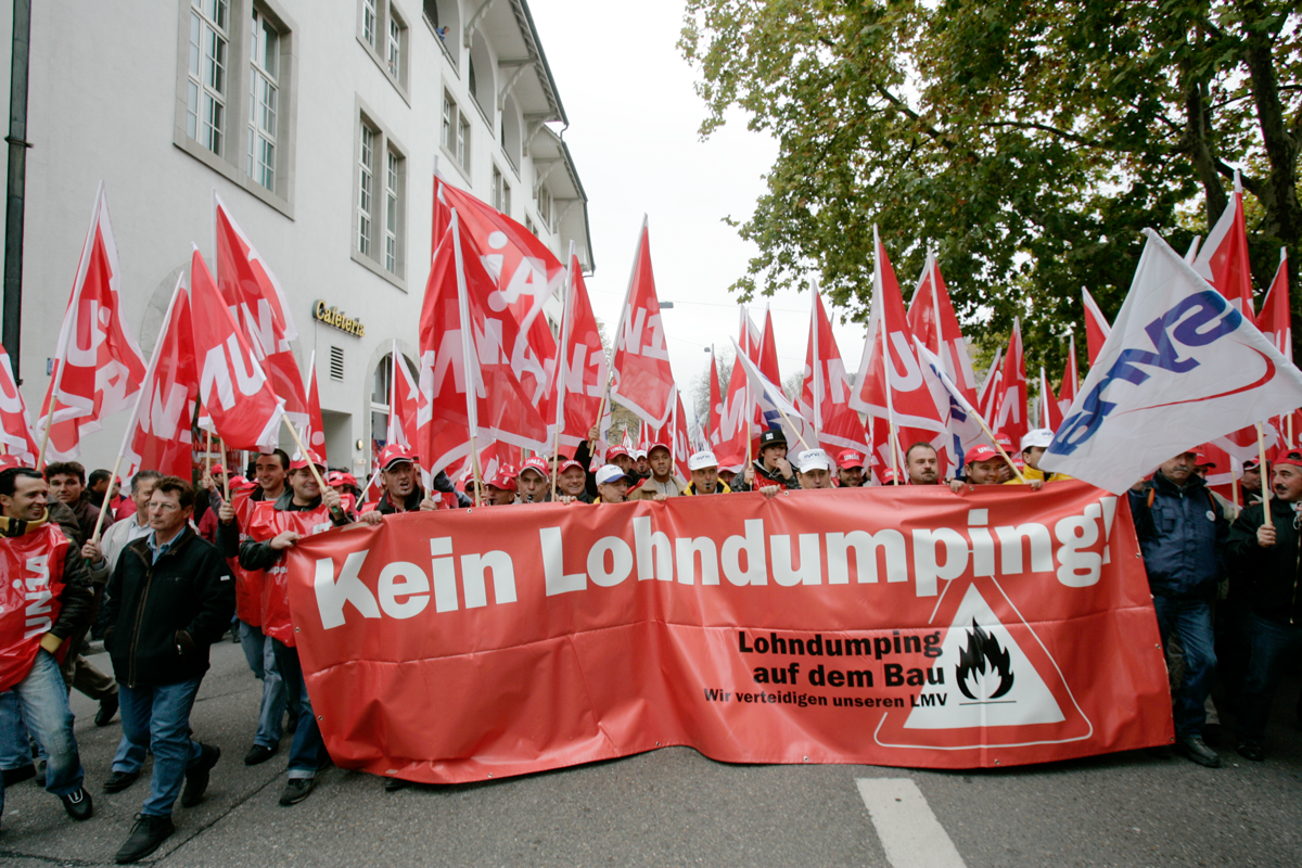 Transparent "Kein Lohndumping"