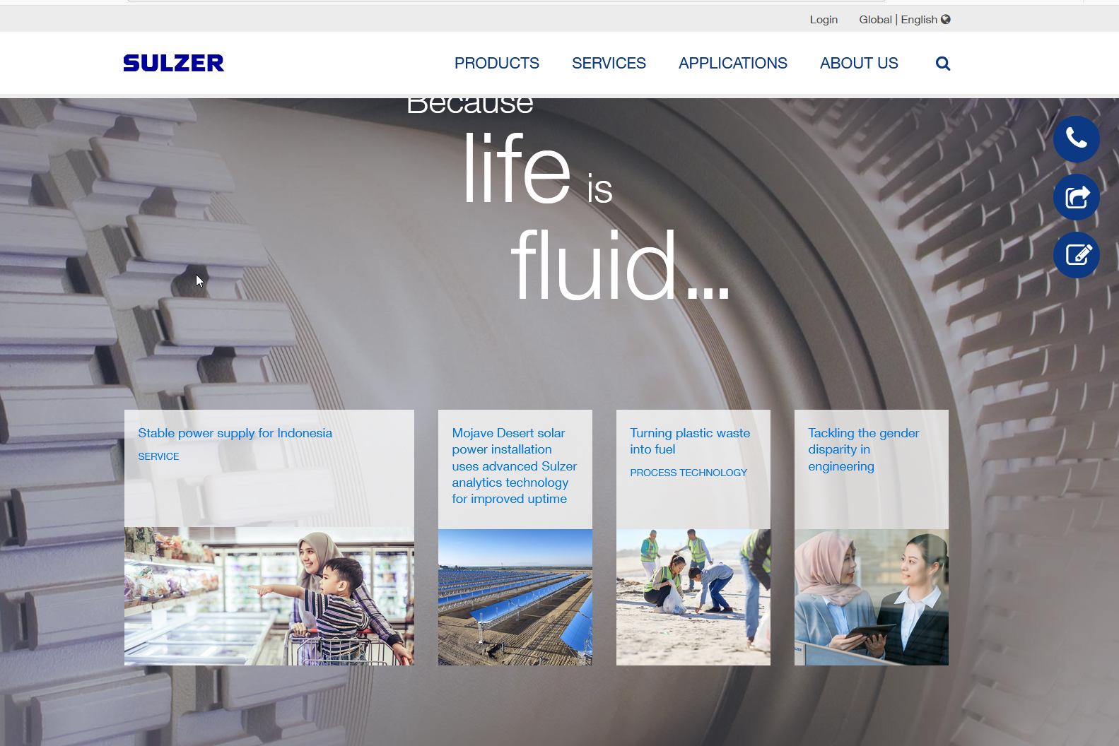 Website von sulzer.com