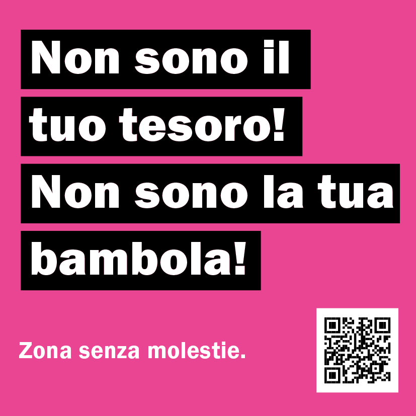 Adesivo: «Non sono il tuo tesoro! Non sono la tua bambola!»