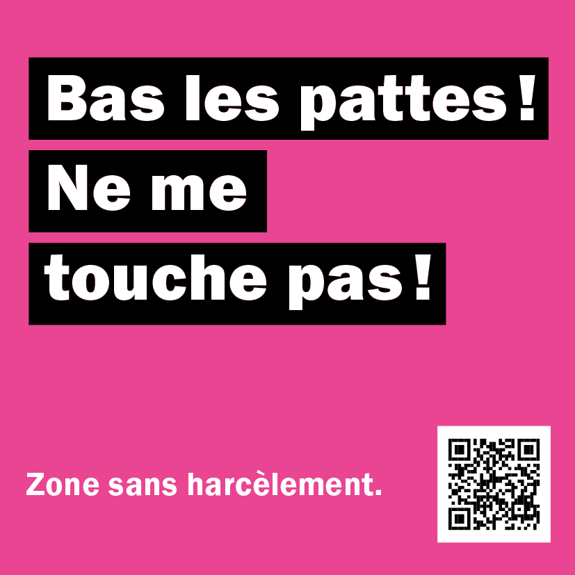 Autocollant: «Pas les pattes! Ne me touche pas!»